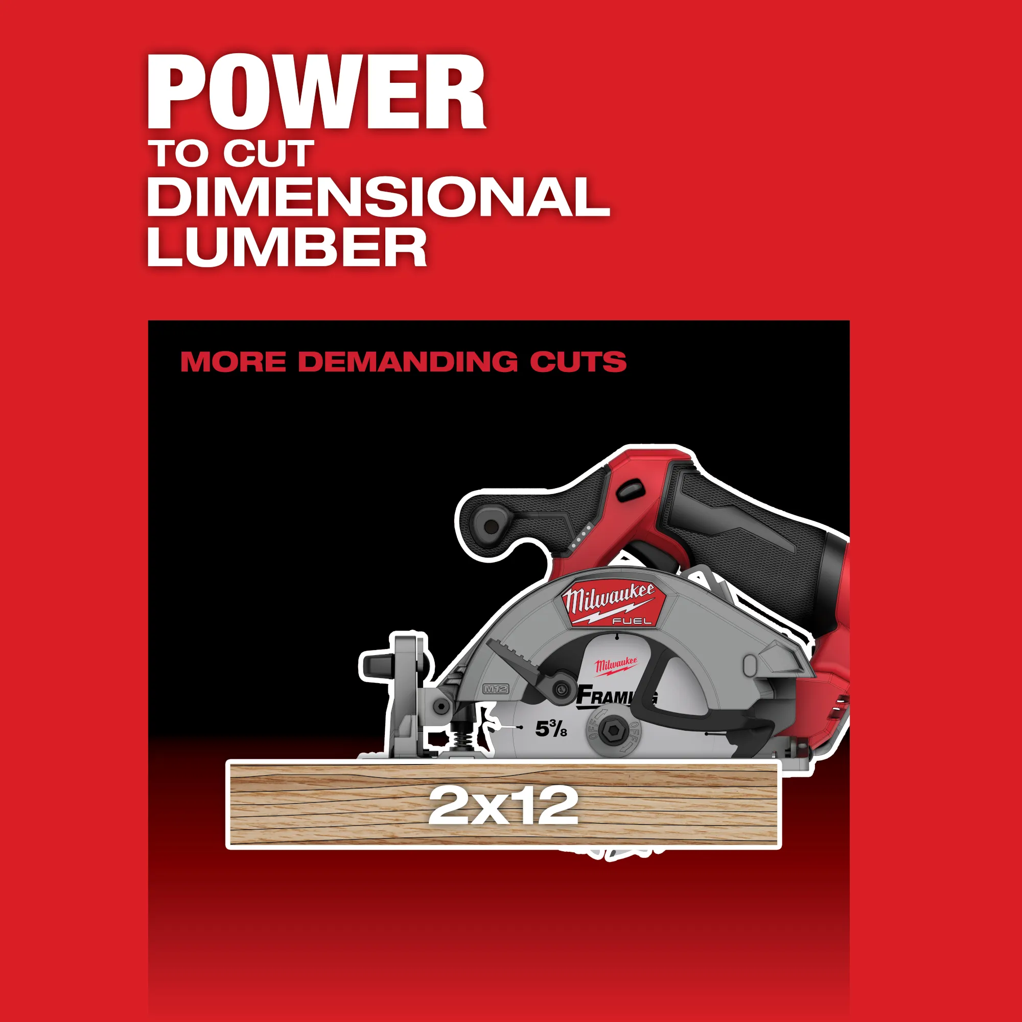 Sierra Circular M12 FUEL™ de 53/8" MILWAUKEE 2521-20 - Imagen 4