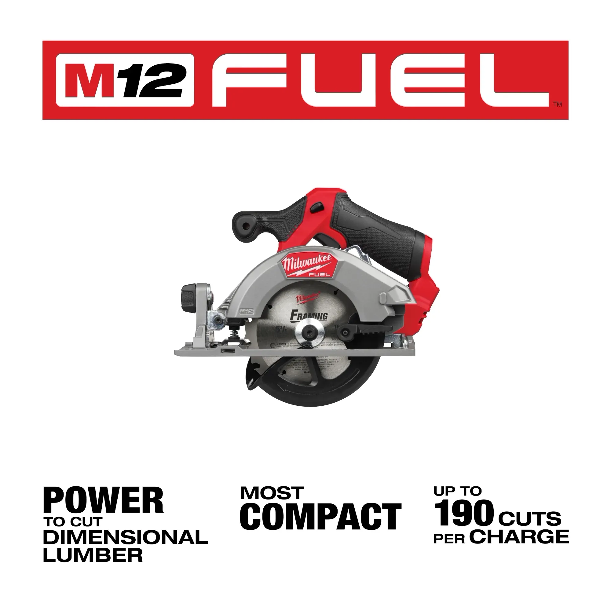 Sierra Circular M12 FUEL™ de 53/8" MILWAUKEE 2521-20 - Imagen 3