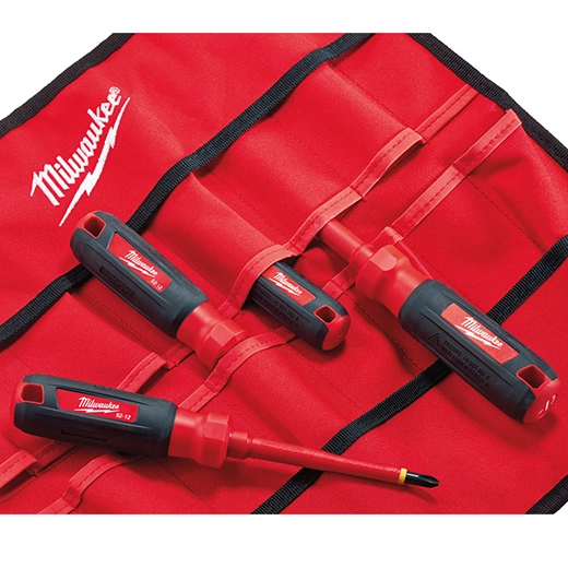 Set de 4 desatornilladores Aislados 1000V 48-22-2204 MILWAUKEE - Imagen 4
